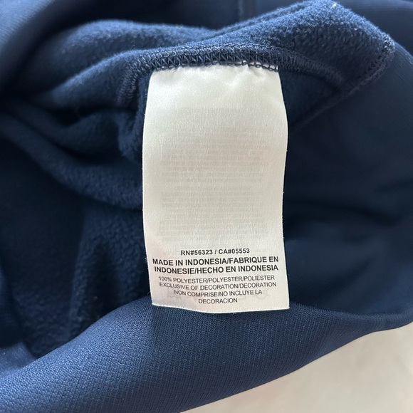 Nike Syracuse Navy Full Zip Hooded Therma Fit Sweatshirt Size Small - Picture 5 of 6